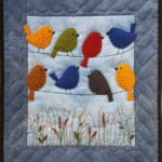 birds on wires quilt wall hanging kit